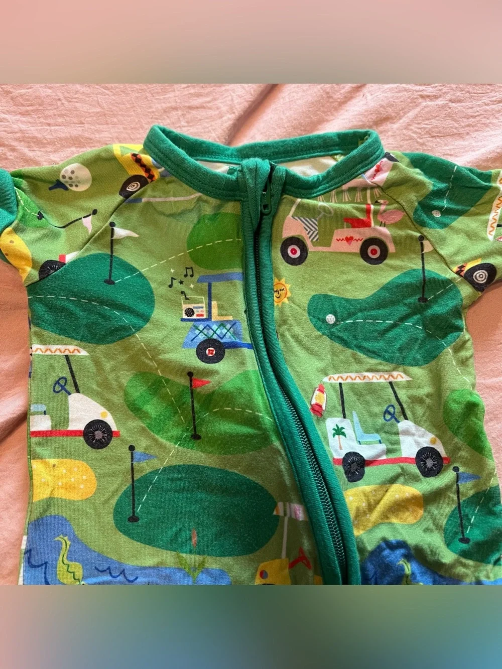 Little Sleepies Golf Print Shorty Zippy 0-3 Months
